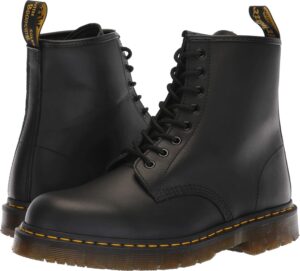 Dr. Martens 1460 Originals 8-Eye, Unisex, Black, Soft Toe, Slip Resistant, 6 Inch Work Boot (13.0 MW)