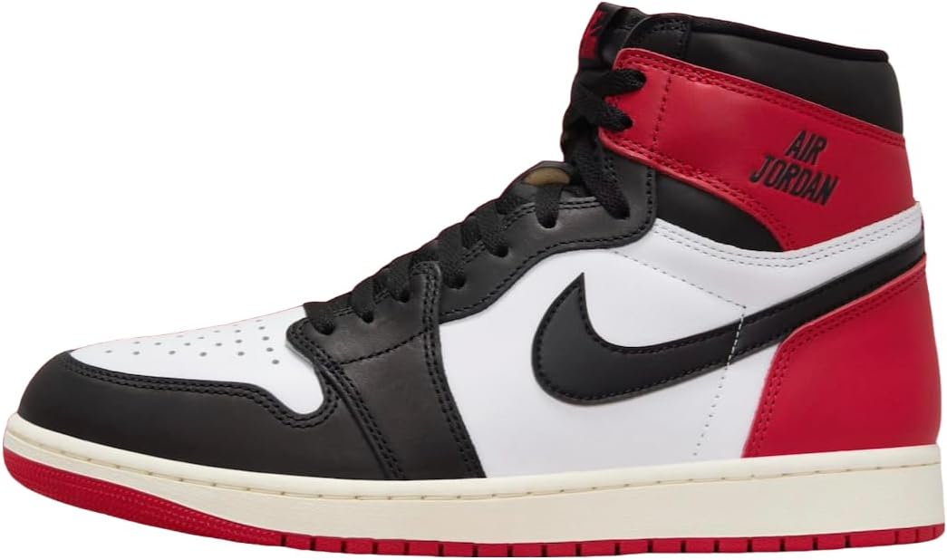 Nike Air Jordan 1 Retro High OG Men Shoes, Black/Black/Varsity Red/White, Size 11.5 - Image 3