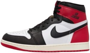 Nike Air Jordan 1 Retro High OG Men Shoes, Black/Black/Varsity Red/White, Size 11.5