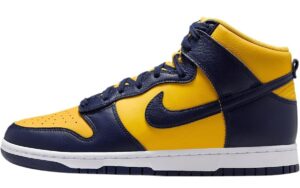 Nike Dunk High Retro SE Men's Shoes (HF3143-700, Varsity Maize/White/Sanded Purple/Midnight Navy) Size 9