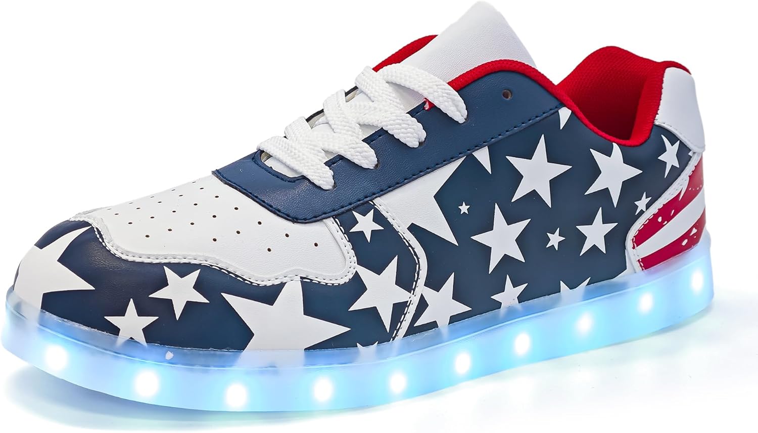 Wooowyet Men LED Light Up Shoes for Women High Top Lights Sneakers Glowing Neon Luminous Sequin Fashion Sparkle Bling Shiny Punk Boots LED Shoes